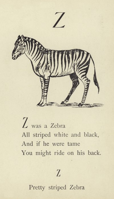 文字Z 作： Edward Lear
